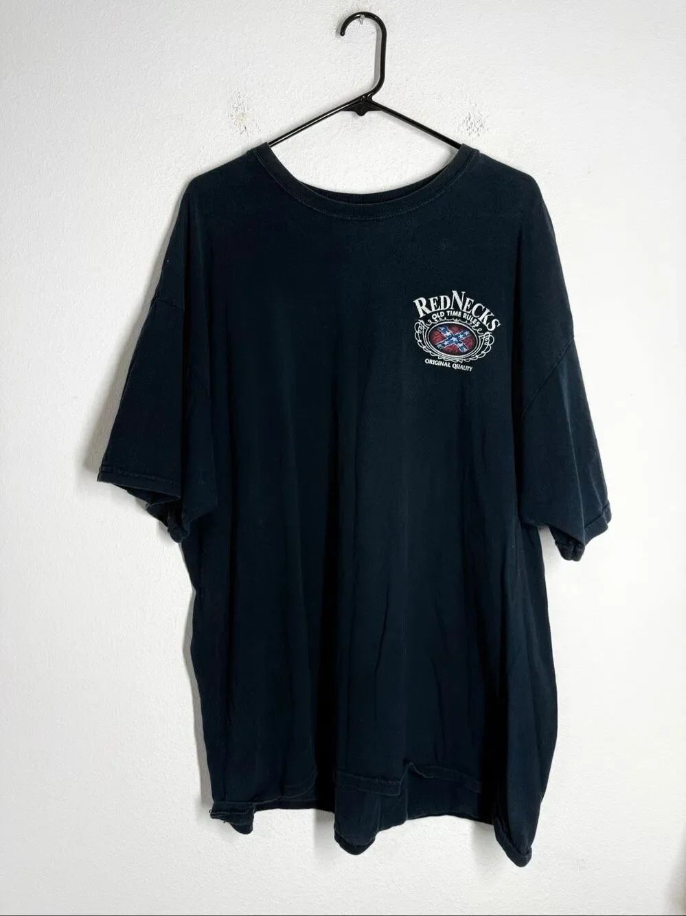Gildan Heavy Cotton Rednecks Graphic T Shirt XXL Black Vintage Style